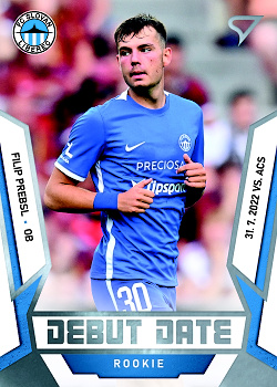 Filip Prebsl Liberec SportZoo FORTUNA:LIGA 2022/23 2. serie Debut Date Rookie #DR-12